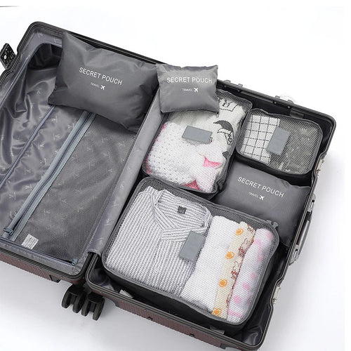 6 Pcs Travel Clothes Storage Bags