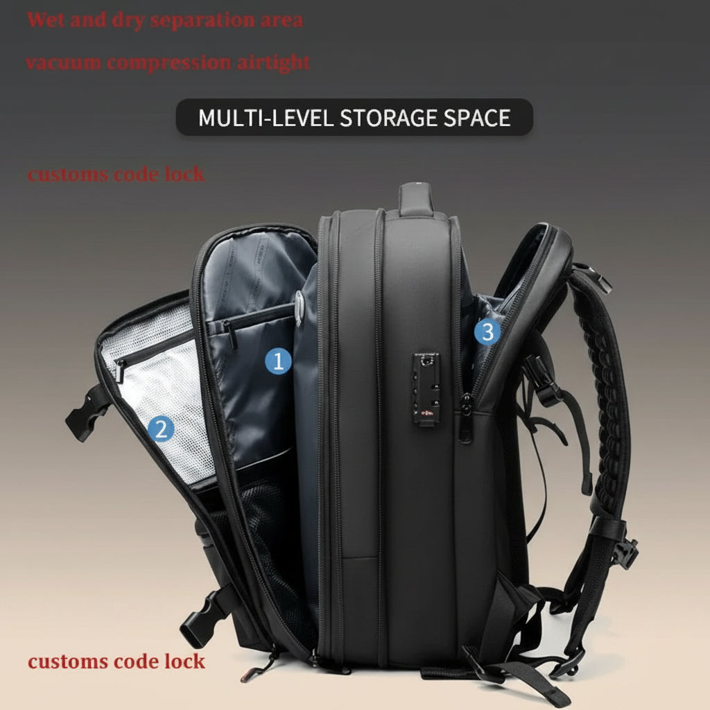 LUXIFYS TRAVEL VACEUM BAGPACK